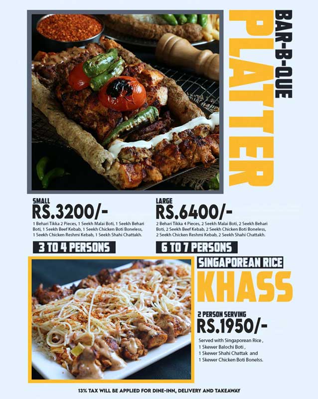 Food Break - Gulshan menu