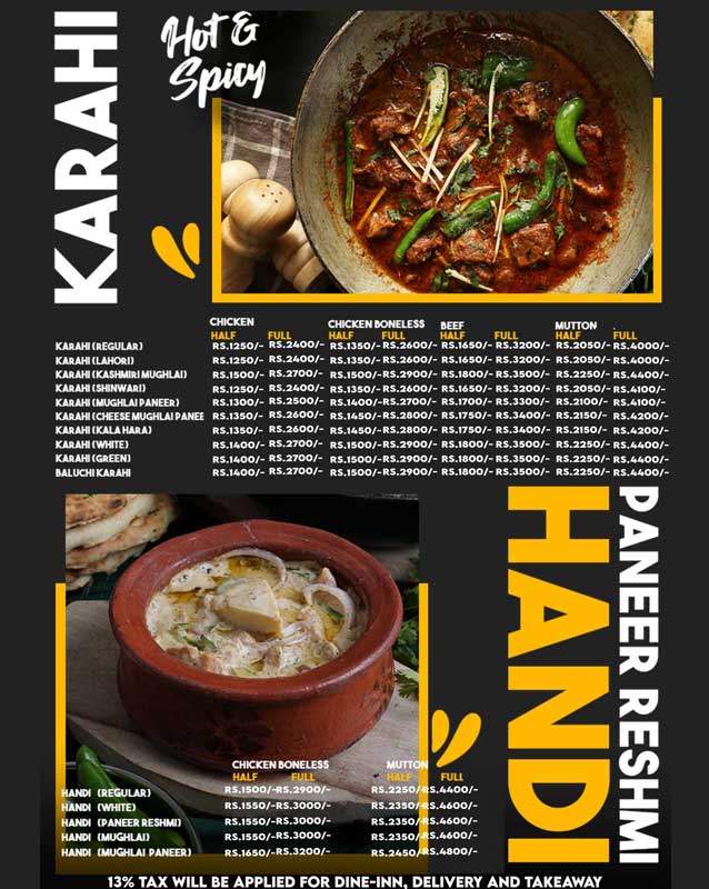 Food Break - Gulshan menu