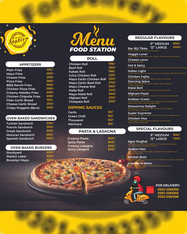 Food Station Karachi menu