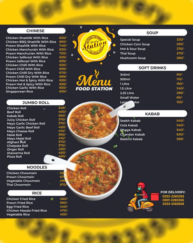 Food Station Karachi menu