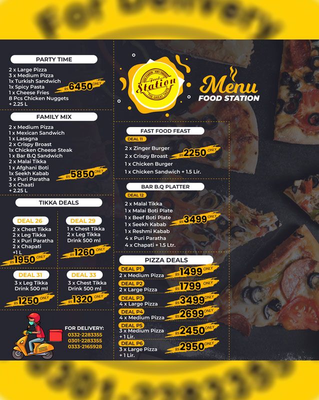 Food Station Karachi menu