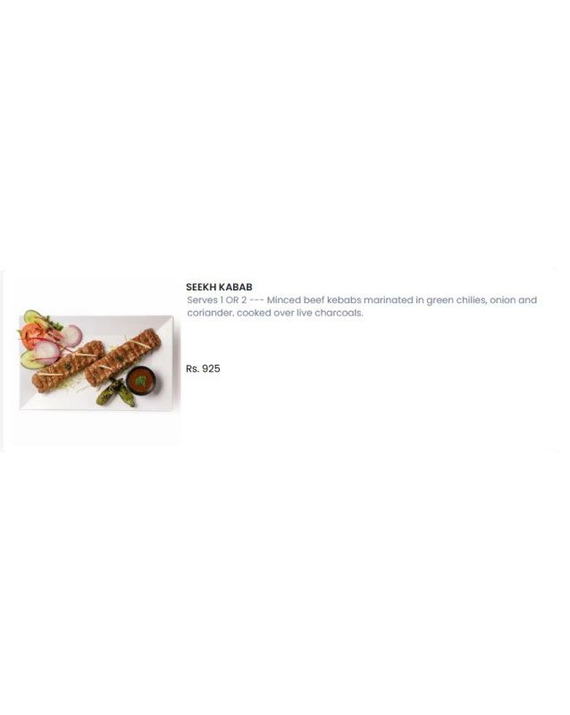 Foods Inn menu