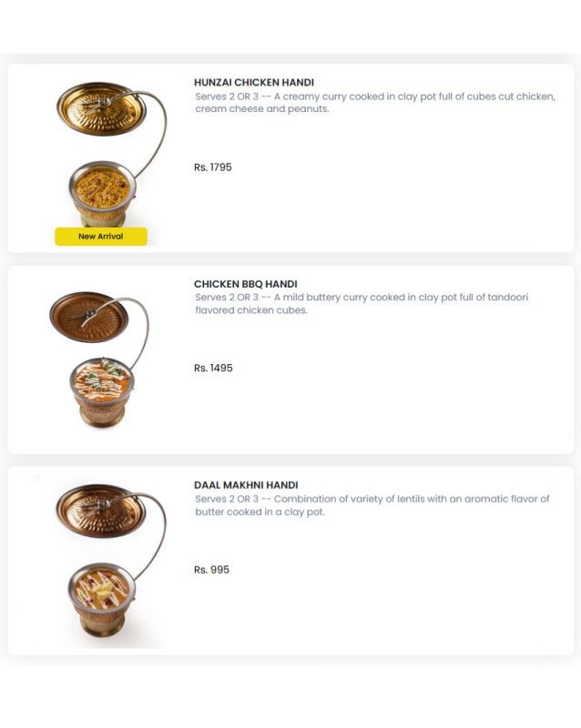 Foods Inn menu