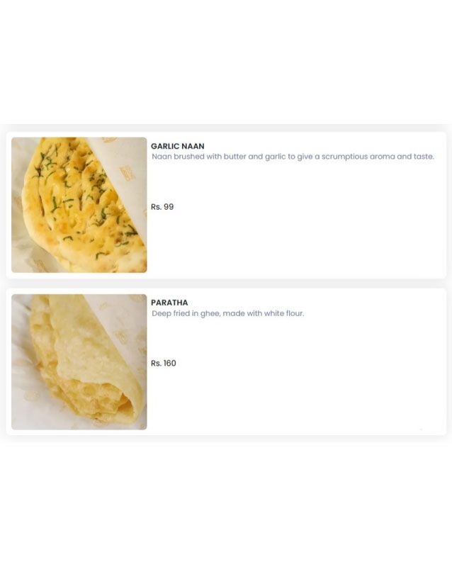Foods Inn menu