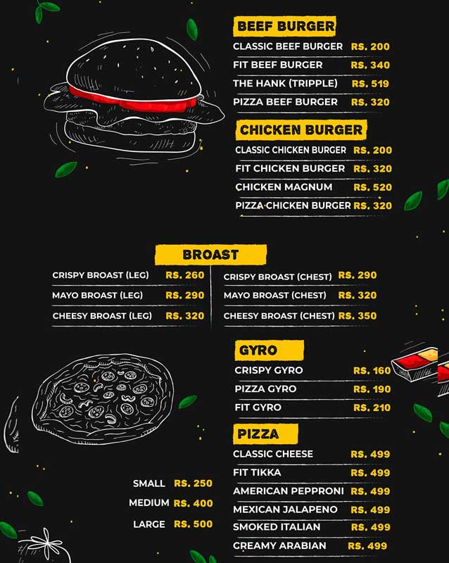 Fries In The Box menu