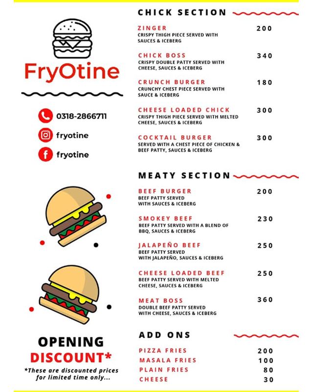 FryOtine menu
