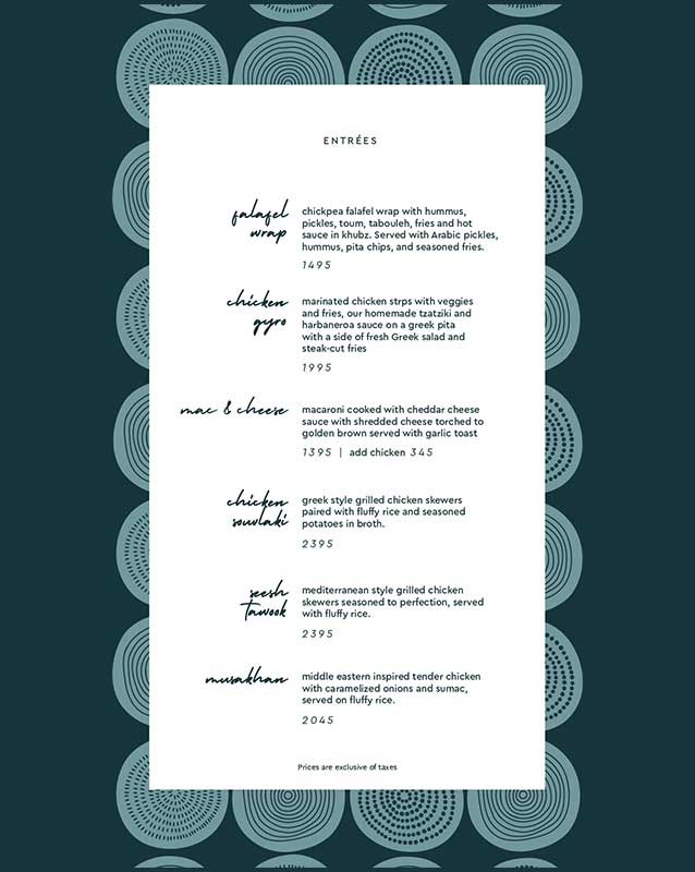 FYI menu