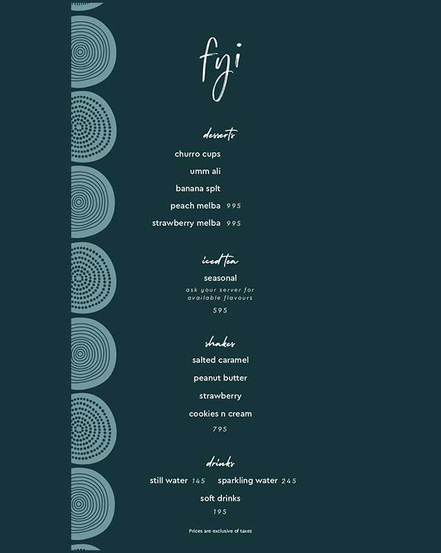 FYI menu