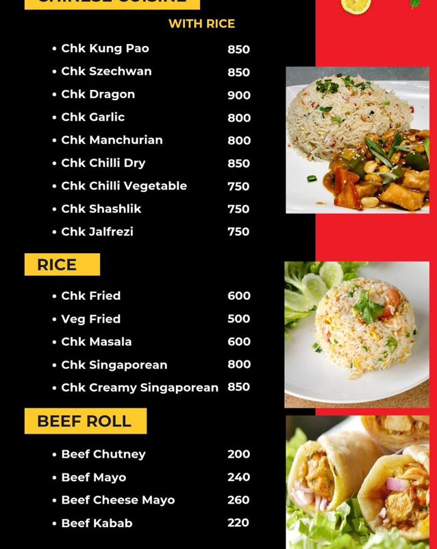 Gohar Restaurant menu