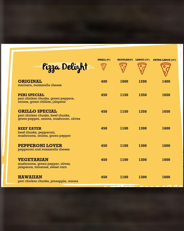 Grill'O - The Healthier Option menu