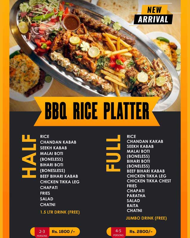 Haji Akhtar and Sons menu