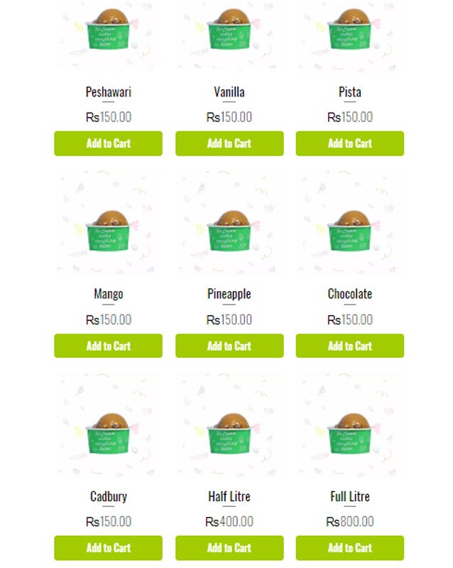 Healthy blends menu