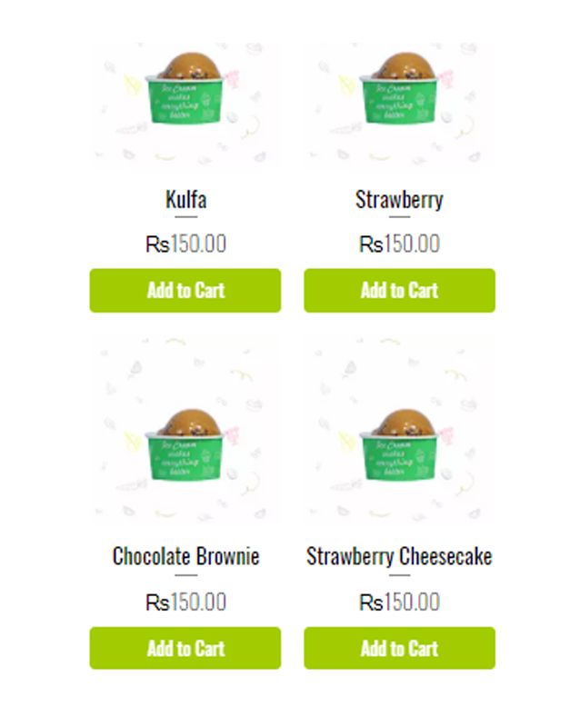 Healthy blends menu
