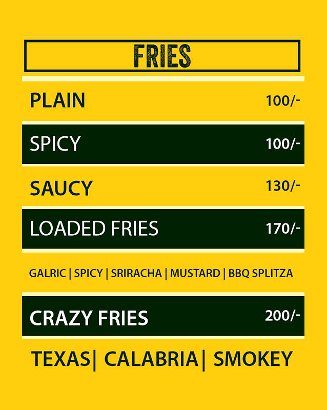 Hoagie Station menu