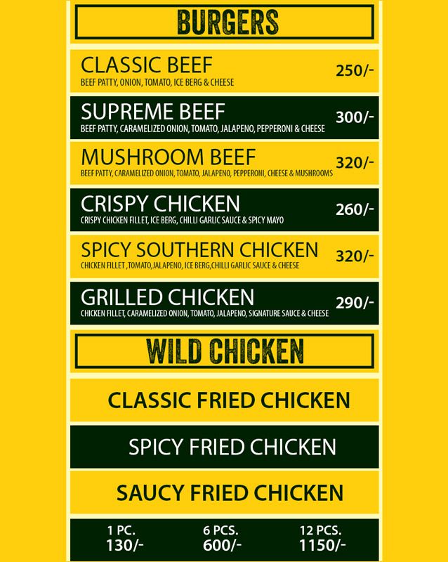 Hoagie Station menu