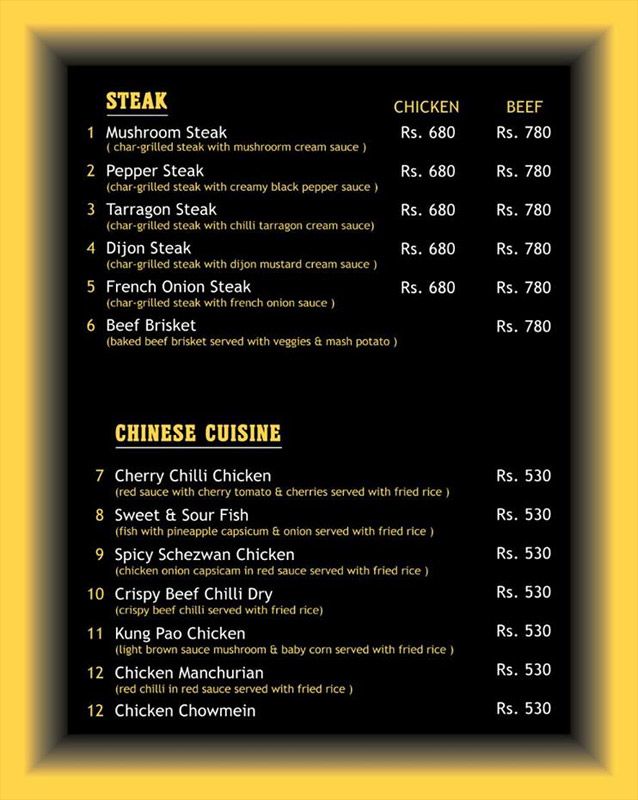 Hot Bite Grill & Restaurant menu