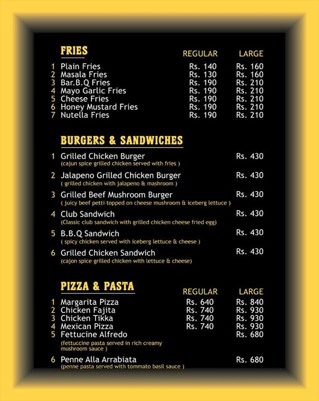 Hot Bite Grill & Restaurant menu