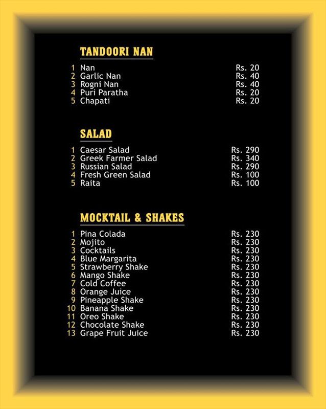 Hot Bite Grill & Restaurant menu