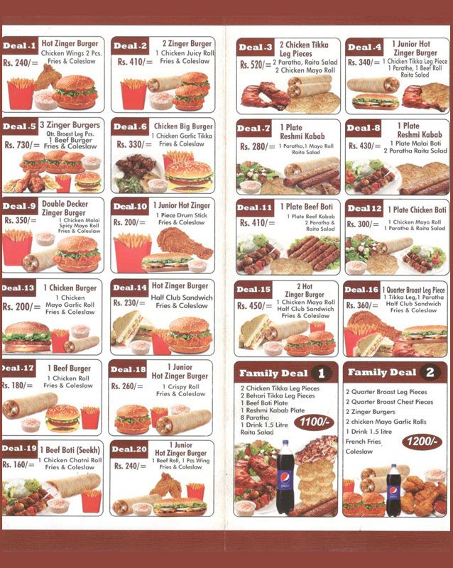 Hot n Mirchi Roll menu