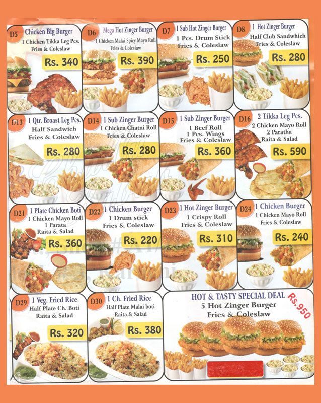 Hot n Tasty Roll Bbq & Chullu Kabab menu