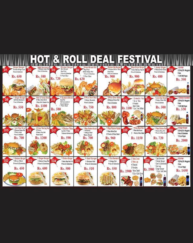 Hot n Tasty Roll BBQ - Johar menu