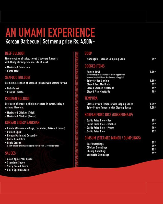 HotPot Tonight menu