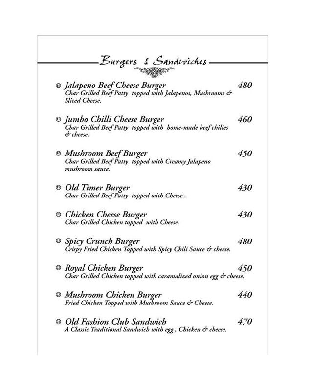 Houston Bistro menu