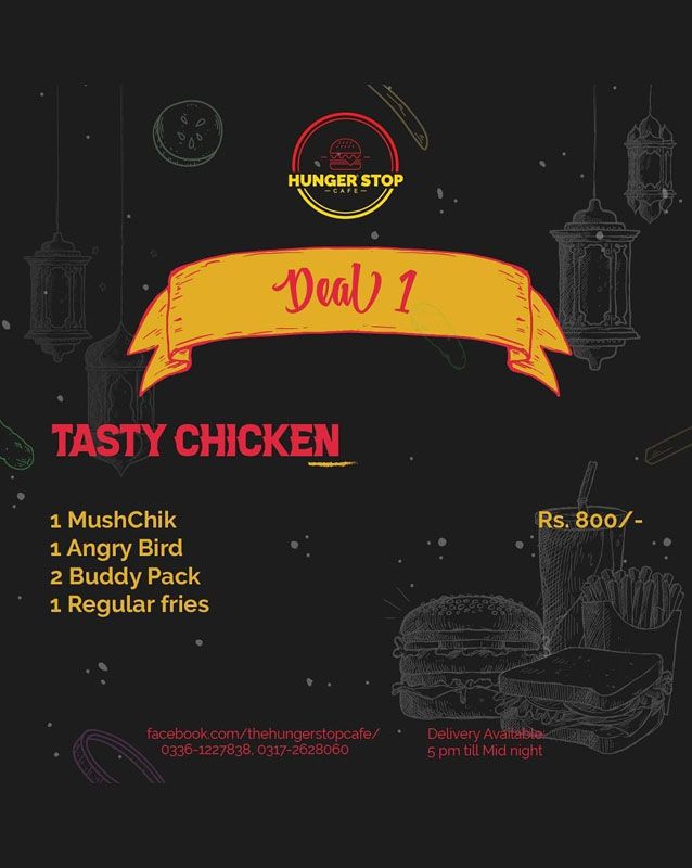 Hunger Stop menu