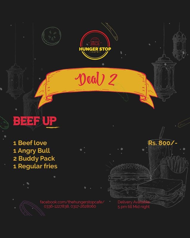 Hunger Stop menu