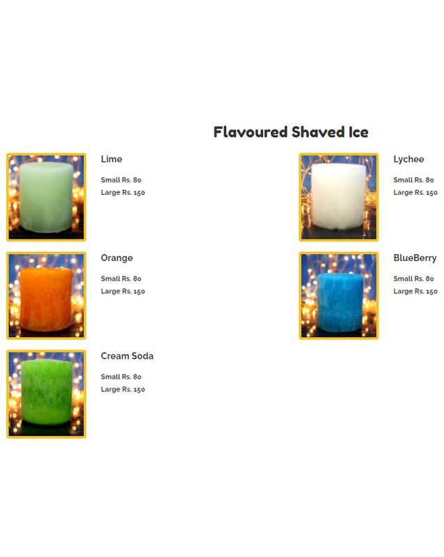 Ice Lab menu