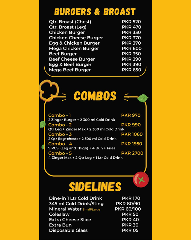 Ice n Spice menu