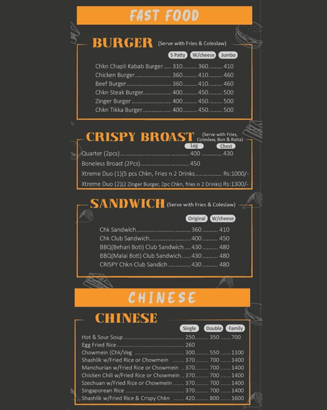 Indian Kitchen menu