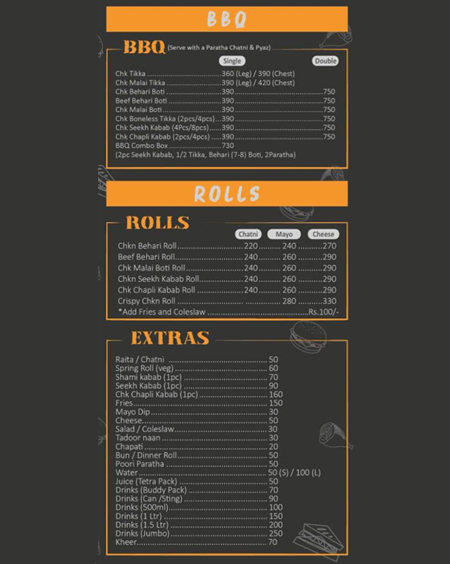 Indian Kitchen menu