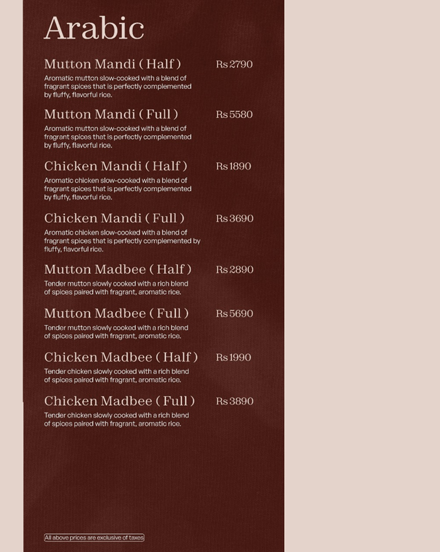 Istanbul Restaurant  menu