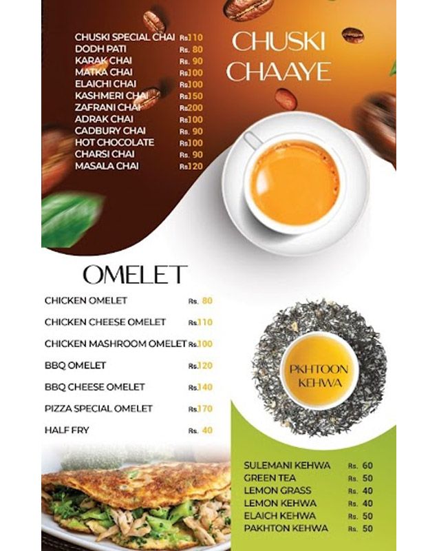 Italian Chuski menu
