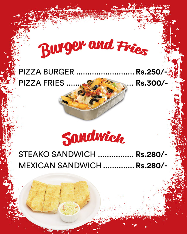 Italian Crust menu