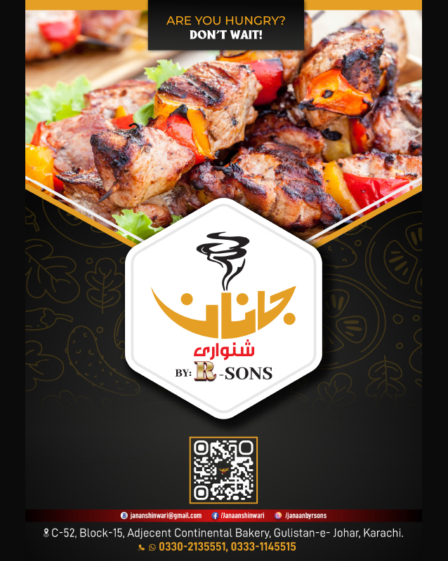 Janaan Shinwari  menu