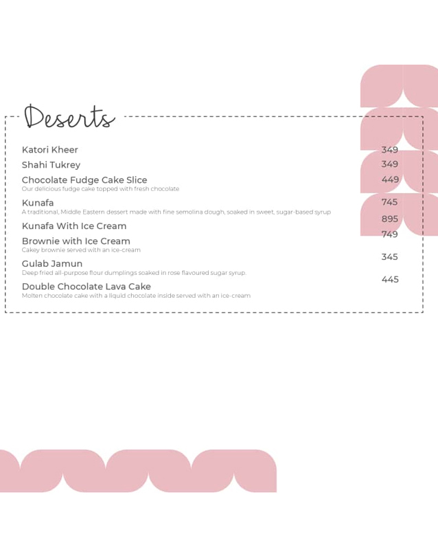 Jashan menu