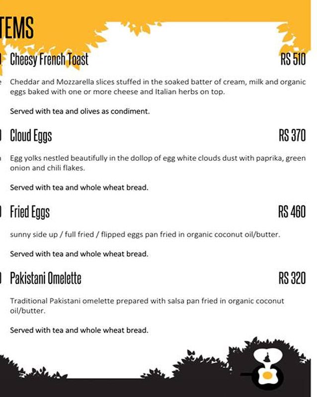 Kafe Calorie menu