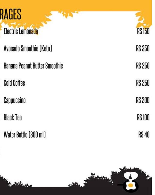 Kafe Calorie menu