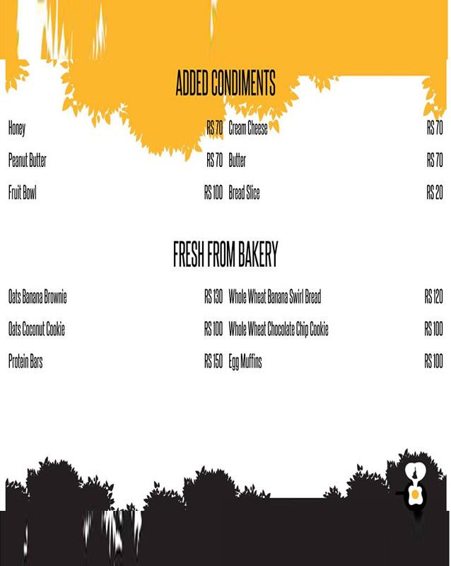 Kafe Calorie menu