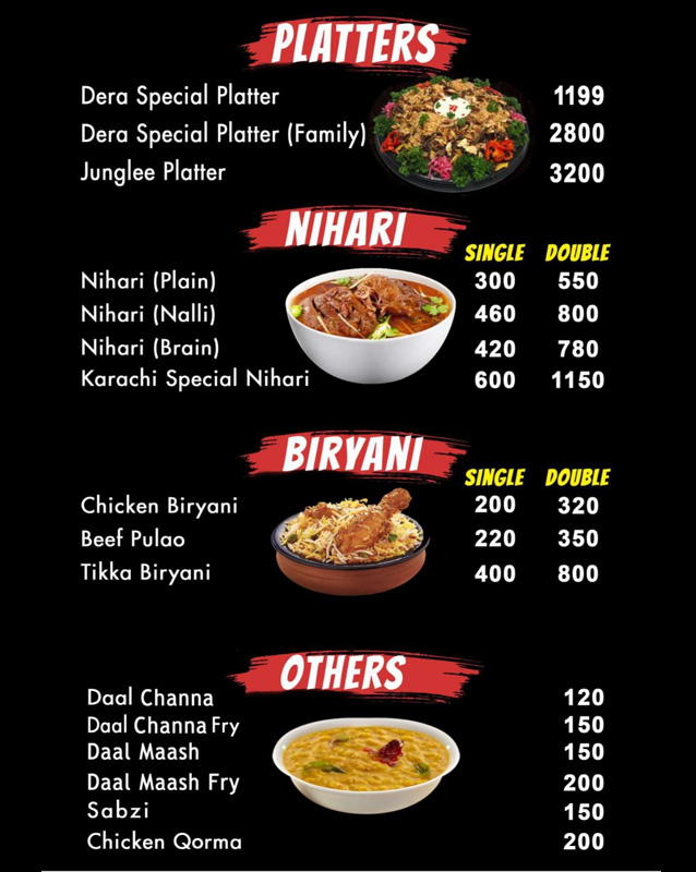 Karachi Nihari House menu