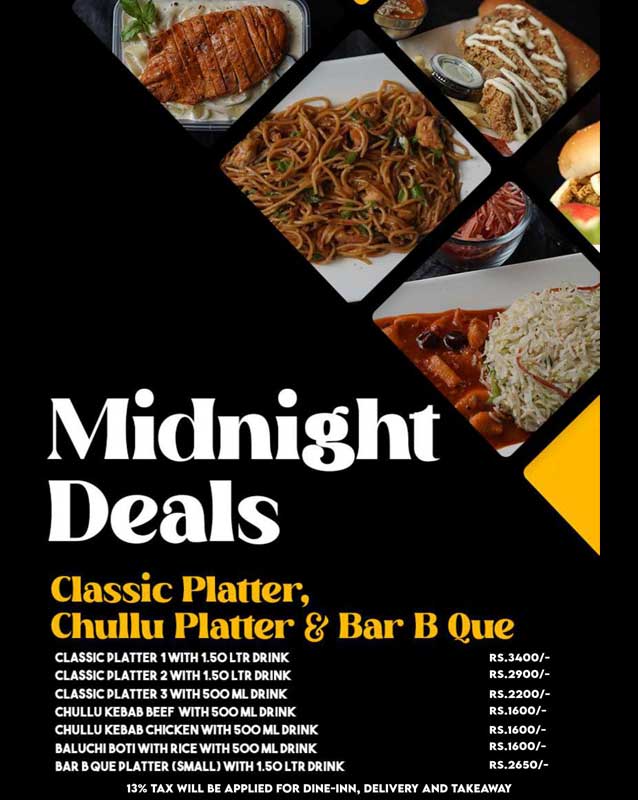 Kashif Foods menu