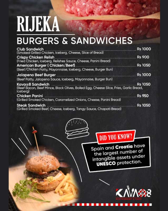 KAVAat8 menu