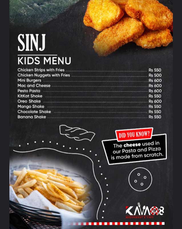 KAVAat8 menu