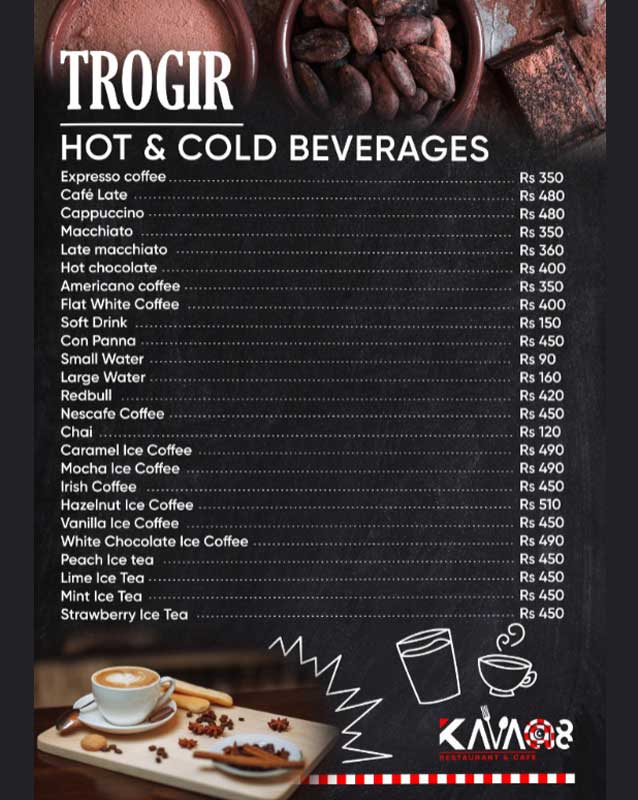 KAVAat8 menu