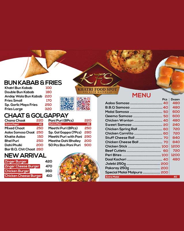 Khatri Food Spot menu