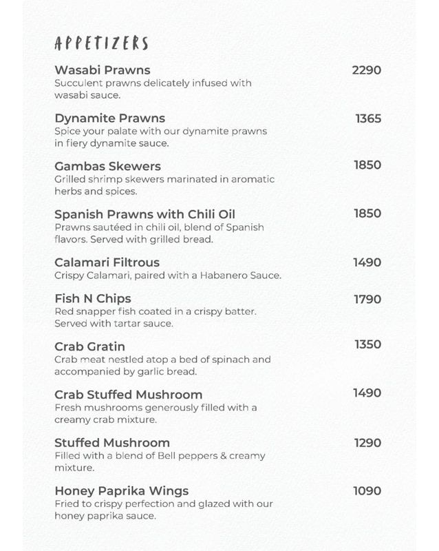 Klay menu