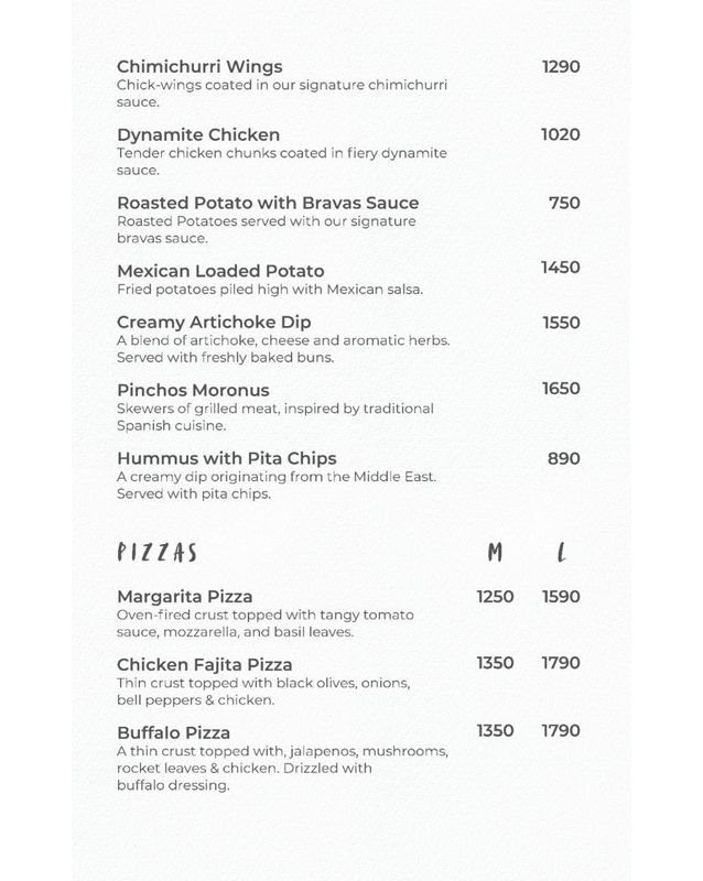 Klay menu