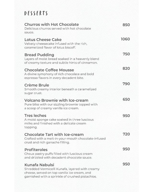 Klay menu